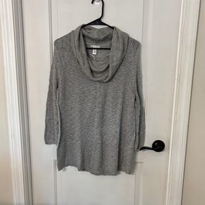 Cato Light Gray Cowl Neck Sweater